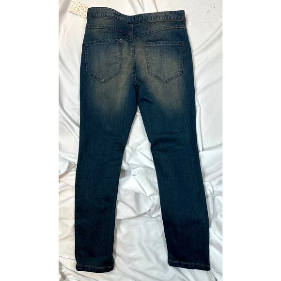 Free People Pull On Side Zipper Vintage Blue Coyote Wash Jeans 30 - Picture 6 of 11